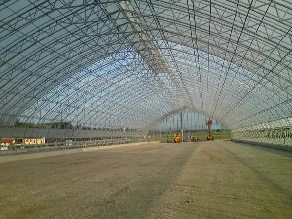 Hall for Growing Conifers with Automatic Ventilation and Irrigation